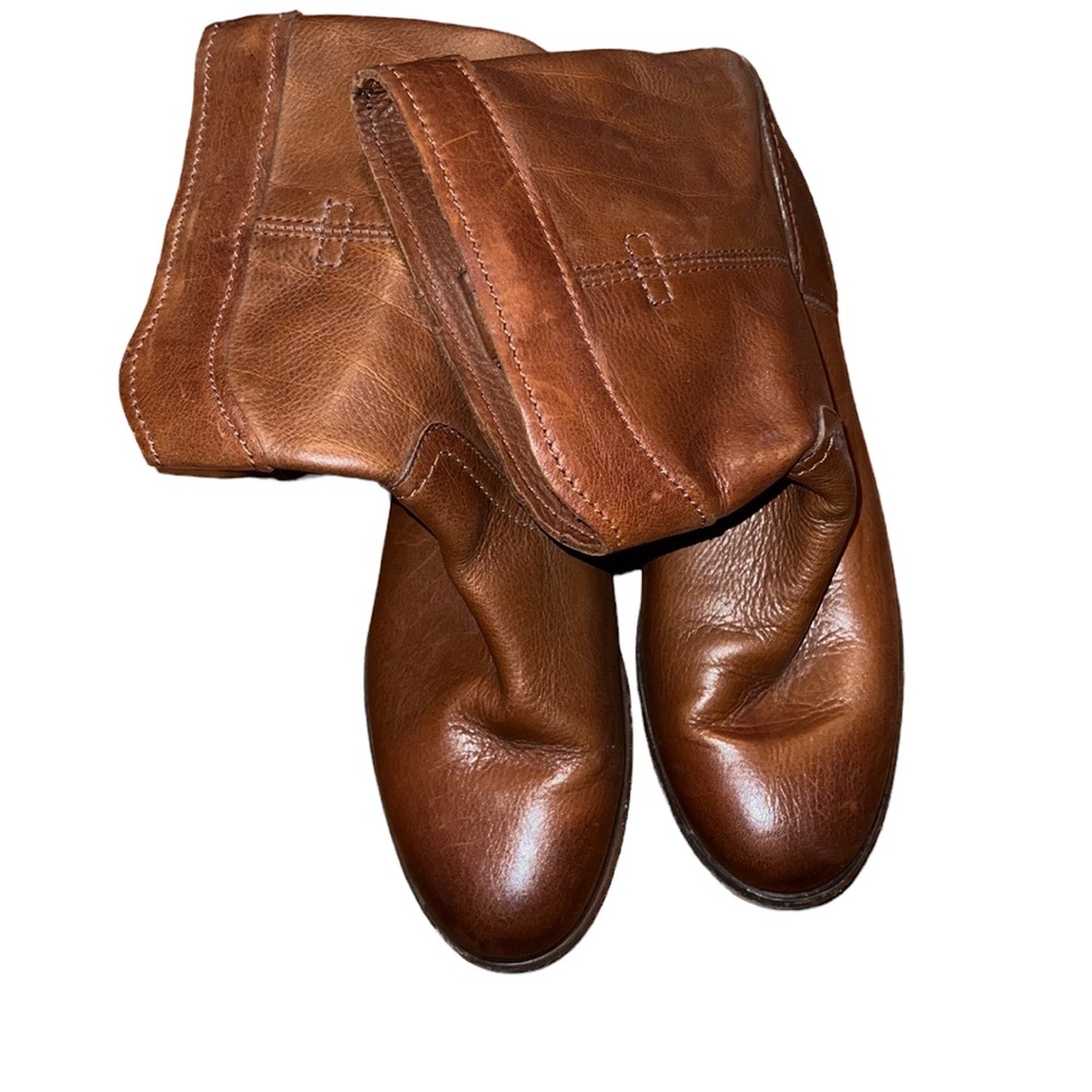 Frye Brown Leather Boots Size 9 B